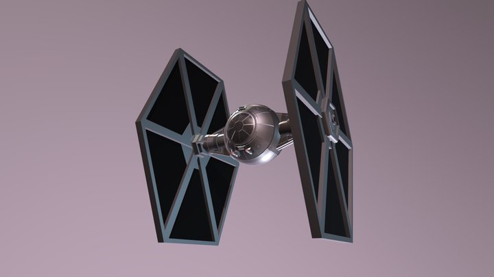 Caza Tie Star Wars 3D Model