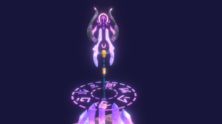 Draenei staff: Ishanah's Radiance 3D Model