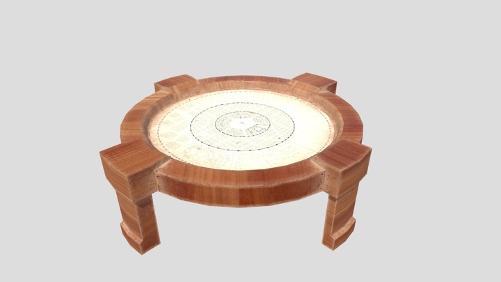 WarTableMidPoly 3D Model