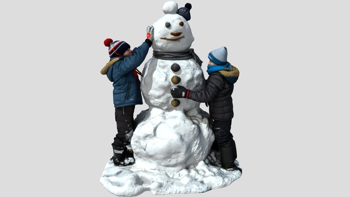 Winter Fun - snowman – Modello 3D gratuito STL