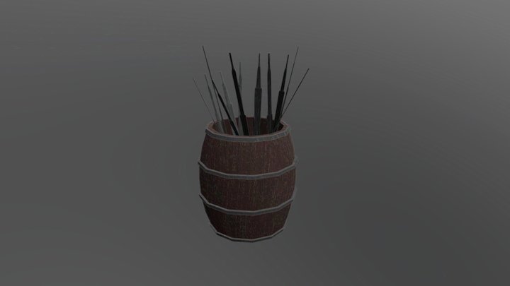 Sword Barrel 3D Model