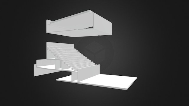 Southern Stand Section 3D Model