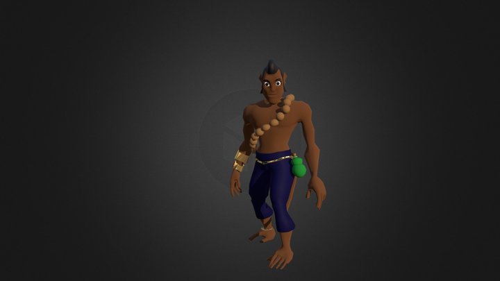 Monkey Monk 3D Model