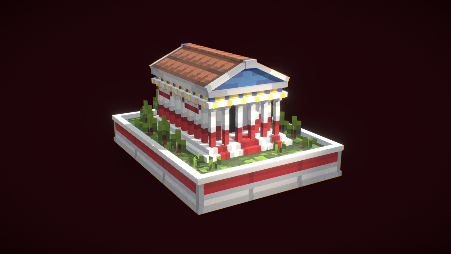 Ancient Greek Temple - 3D model by mr_ch0c0late [58fa777] - Sketchfab