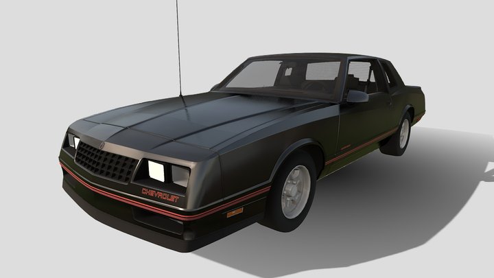 1987 Chevrolet Monte Carlo SS 3D Model