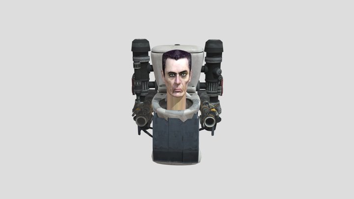 G-man toilet MK2 3D Model