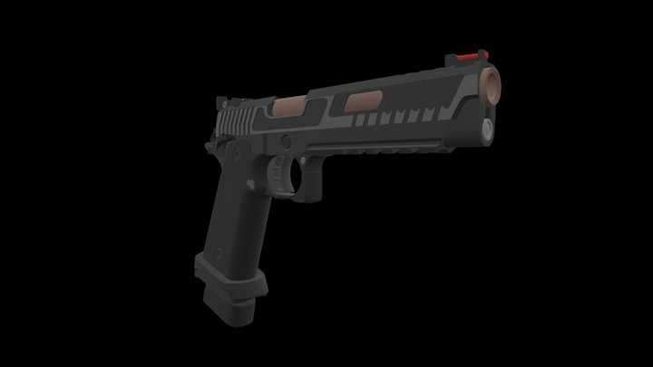 Low poly Firearm: TTI Combat master DC Free 3D Model