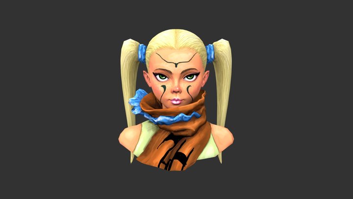 Character Bust 3D Model