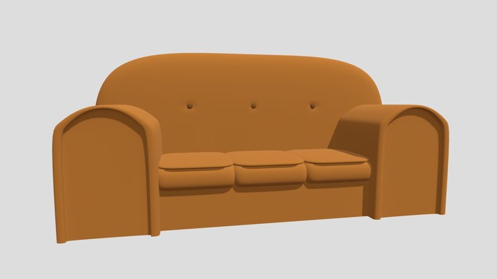 The Simpsons' Couch 3D Model