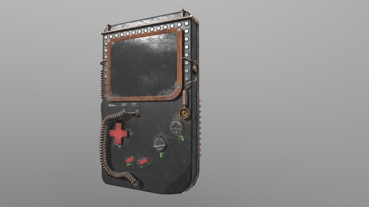 GameBoy Steampunk 3D Model