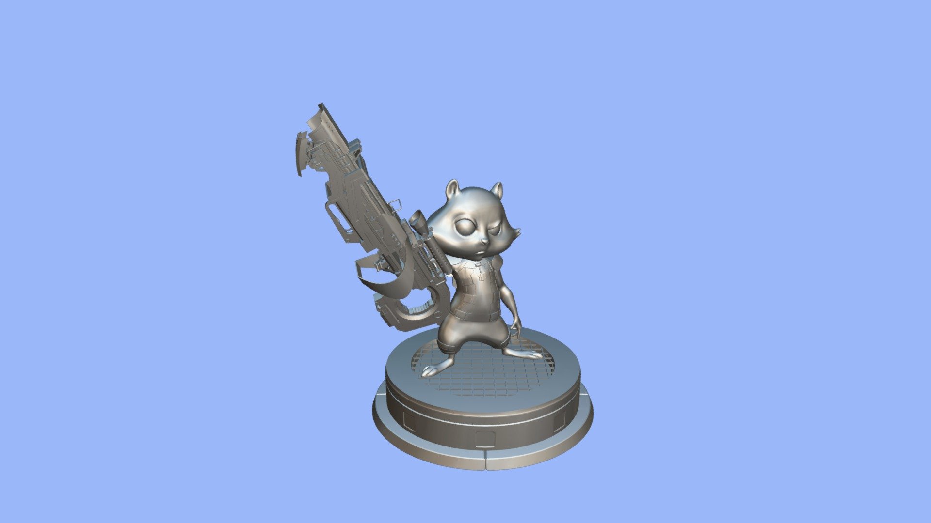 Little Rocket Raccoon — Sketchfab embed 3D viewer