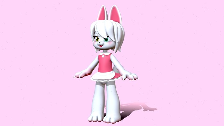 [空想造物/KONGZOO]Maid Cat {White} – Free 3D Model STL