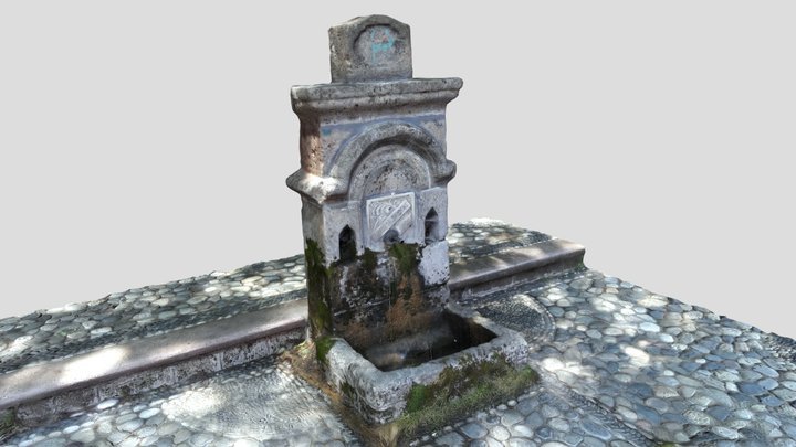 Fountain Alonia - Boules - Naoussa 3D Model