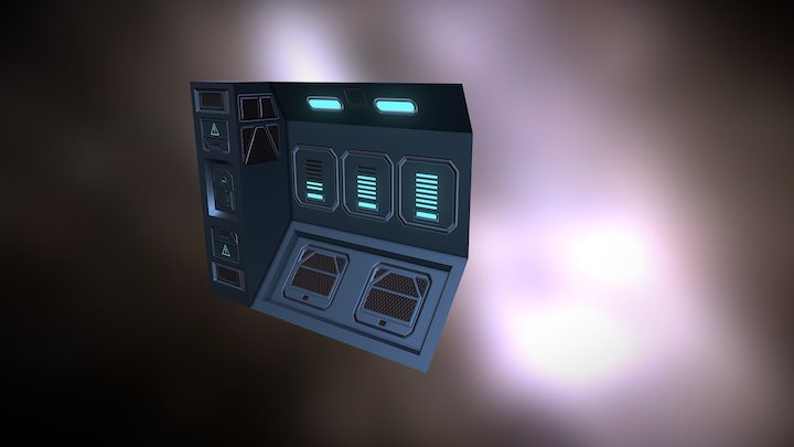 Space Ship Interior 3D Model