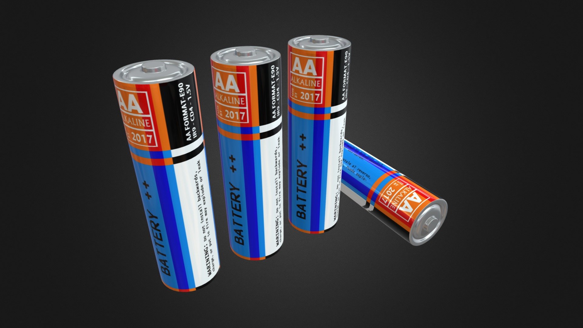 Battery 3D model by Ison (XinChengWu) [58fe00c] Sketchfab