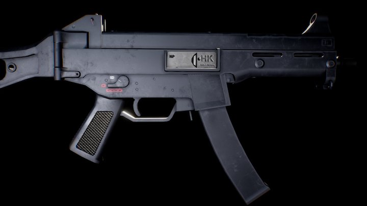 UMP 9 mm 3D Model