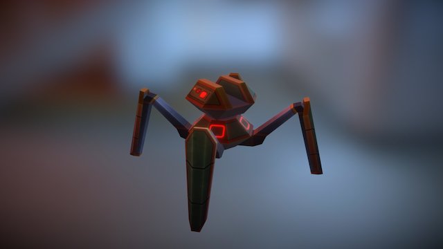 Spiderbot from Neon Chrome 3D Model