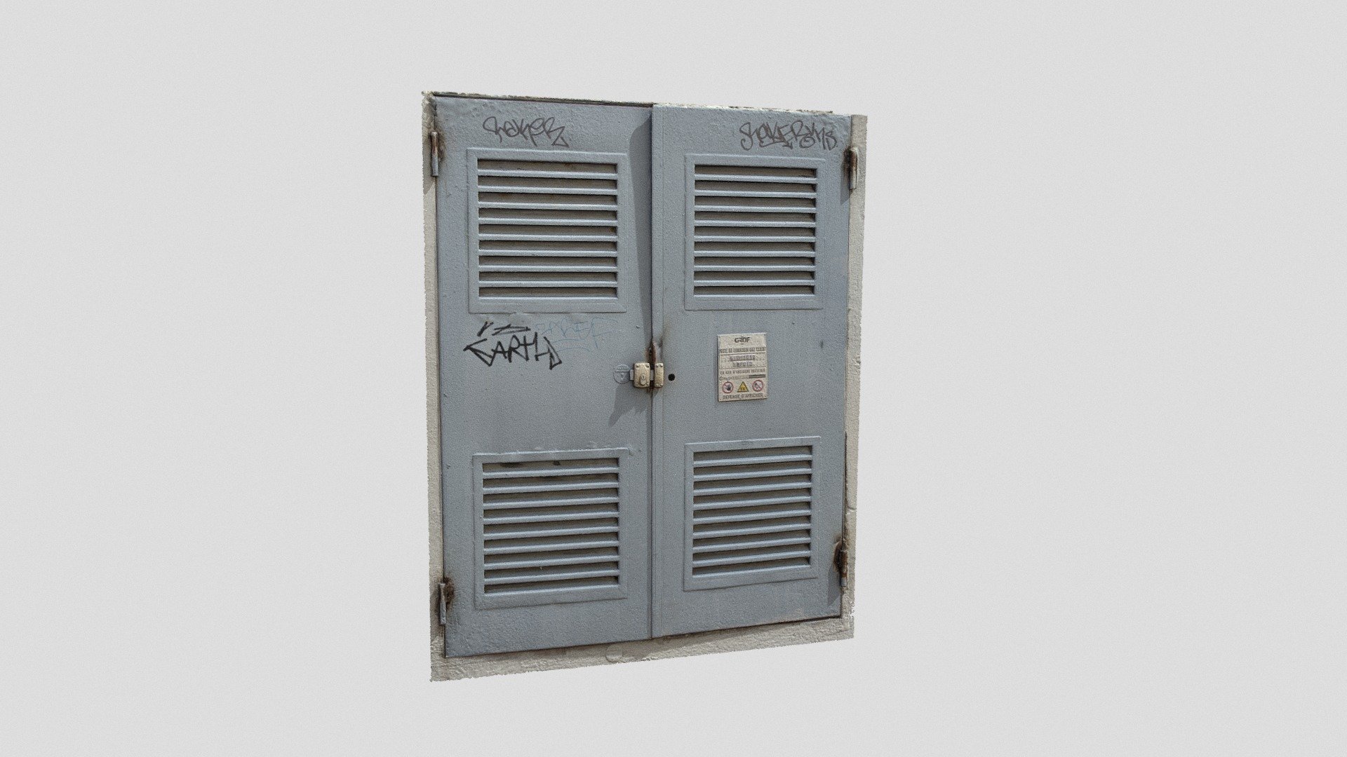Electrical Box Door Scan4k Photoscan Download Free 3D model by