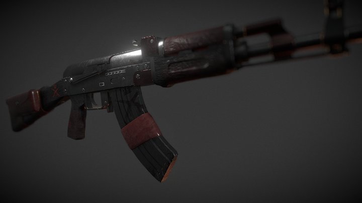 Royal Force AK Assault Rifle – Kostenloses 3D-Modell STL
