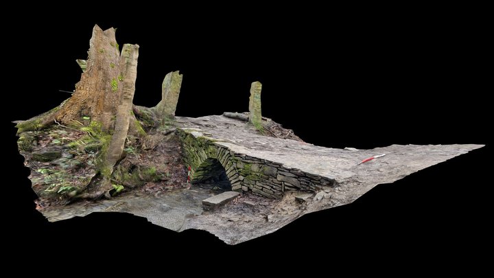 Old Bridge in Graves Park, Sheffield 3D Model