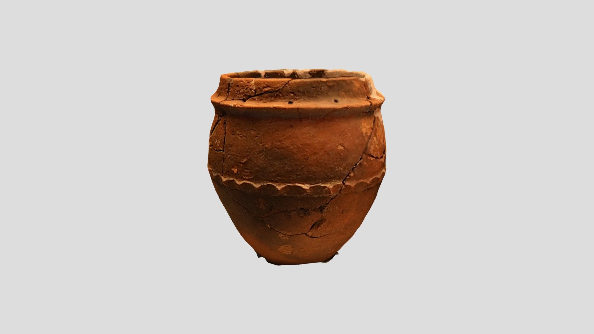 縄文中期中葉有孔鍔付土器（伊那市月見松遺跡）　観察記録3Dモデル