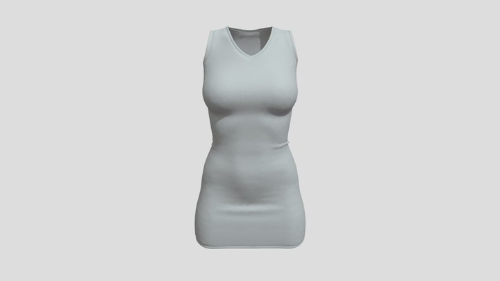 Short Work Dress 3D model 3D Model