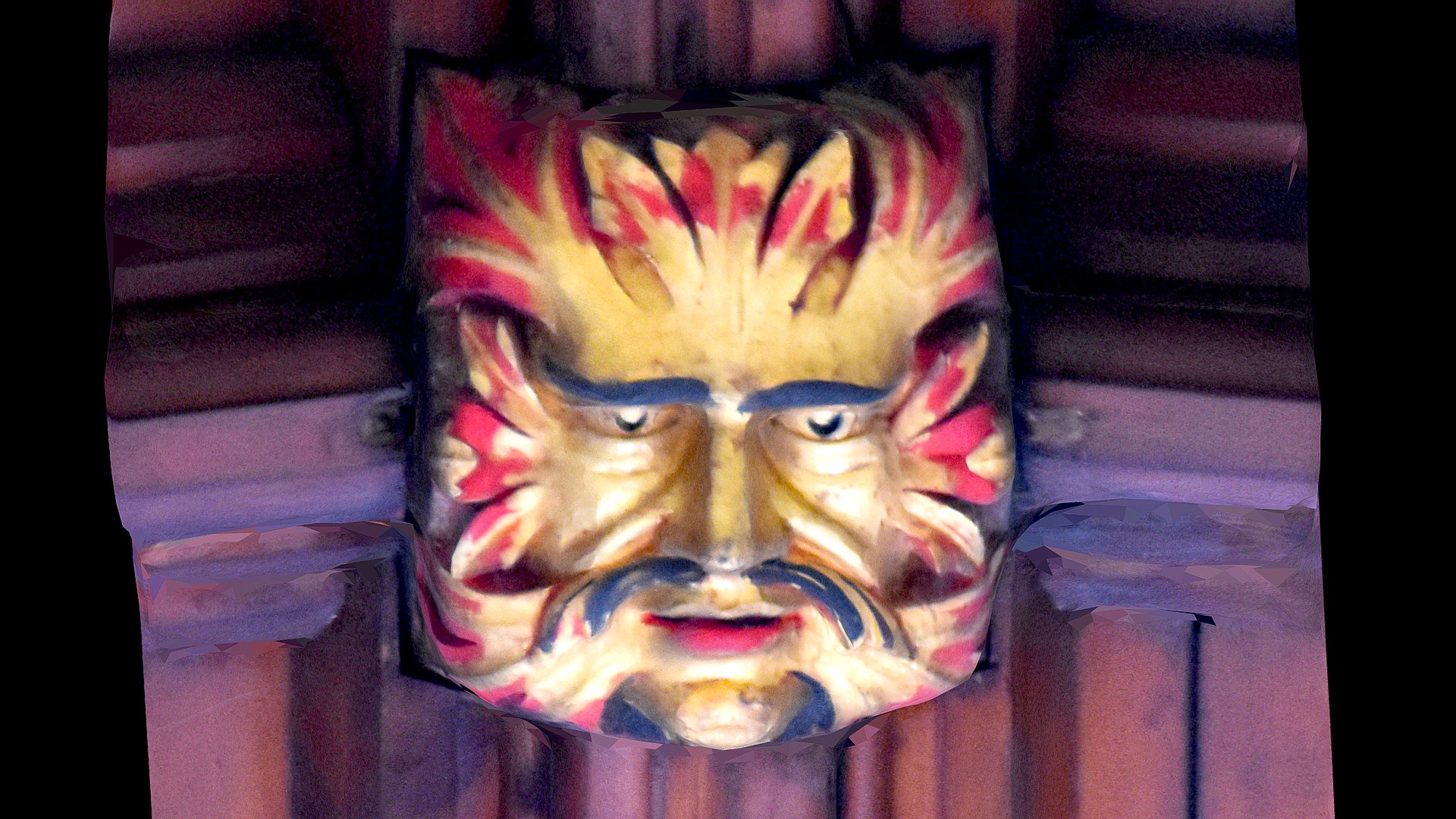 Foliate head boss, Wimborne Minster, Dorset