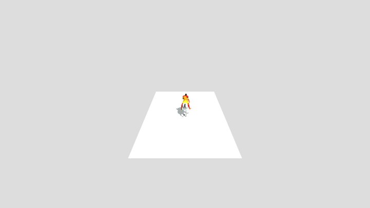 knight riding a Horse 3D Model