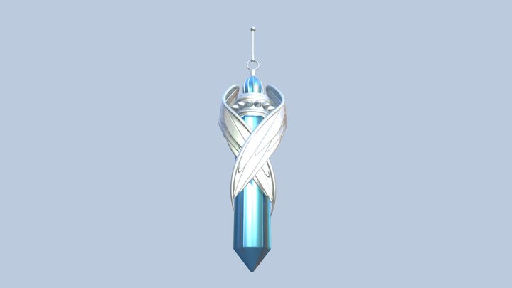Yu gi oh Arc V Yuya Pendulum Necklace 3D Model