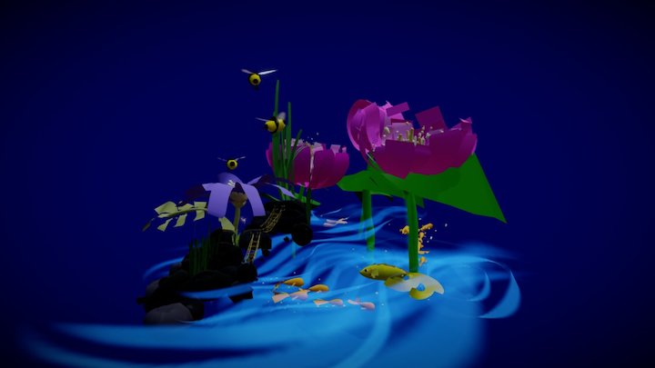 Tiltbrush: Pond Life 3D Model