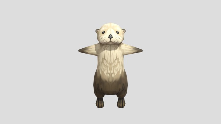 Sea-Otter_Underwater_scene 3D Model