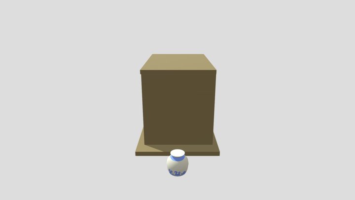 Kast En Pot 3D Model