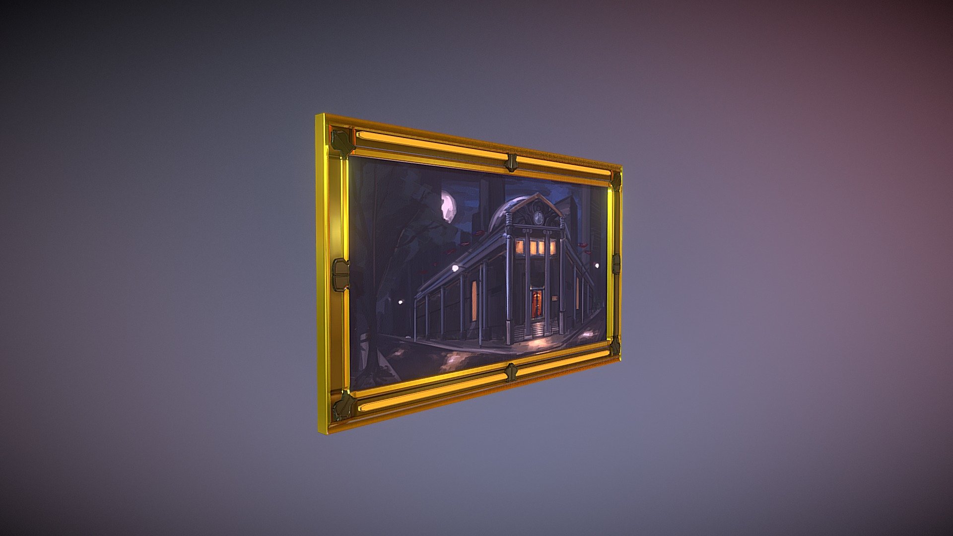 Painting Frame 02 3D Model By Ianzhouart2 5904f97 Sketchfab   1920x1080 