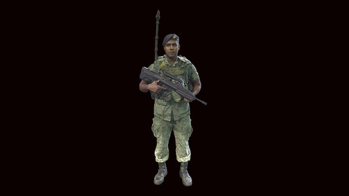 SAF Soldier 3D Model