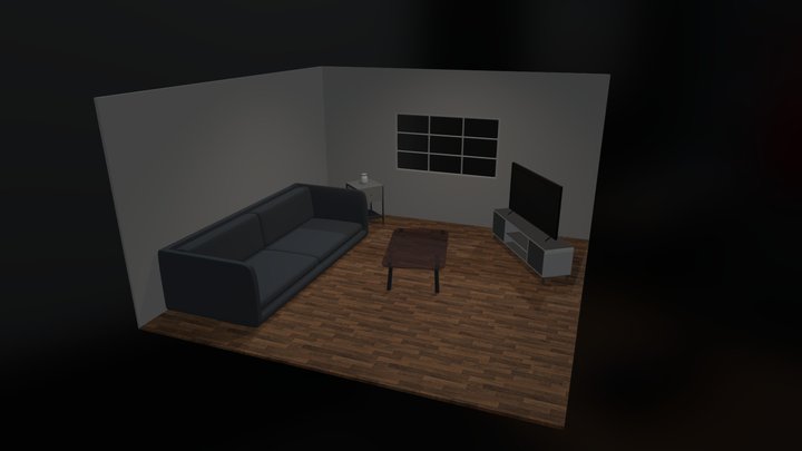 Isometric Room 3D Model