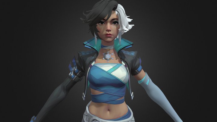 Luna Snow - Marvel Rivals 3D Model