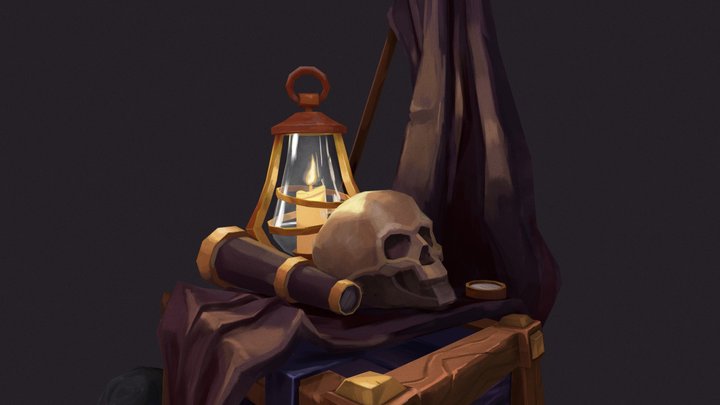 Pirate Chest 3D Model