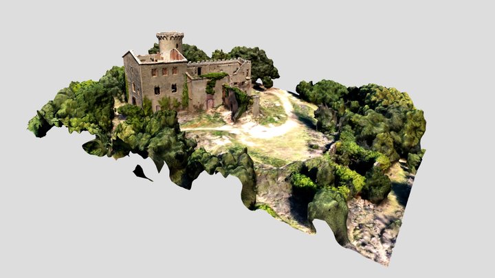 Clascar Castle (Sant Quirze Safaja, Catalonia) 3D Model