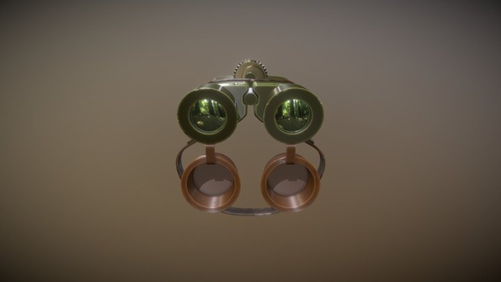 бинокль 3D Model