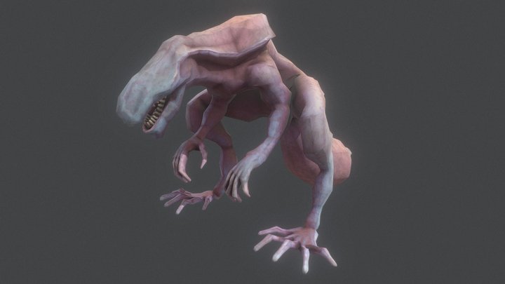 Alien Queen - Lowpoly 3D Model