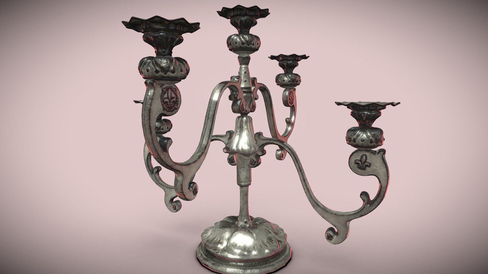 Candelabra 3D model by Alexandra Paraschivoiu (AlexParaschivoiu