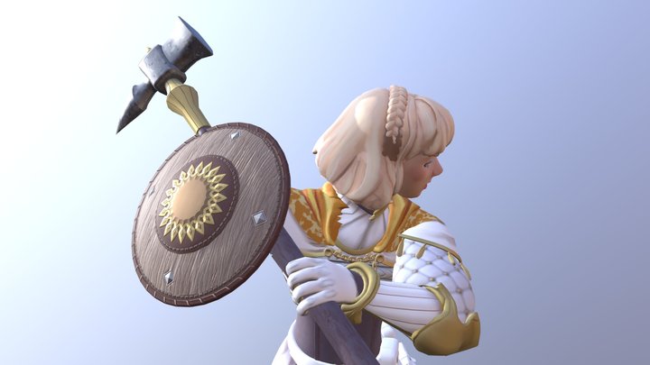 Cleric Posed V2 3D Model