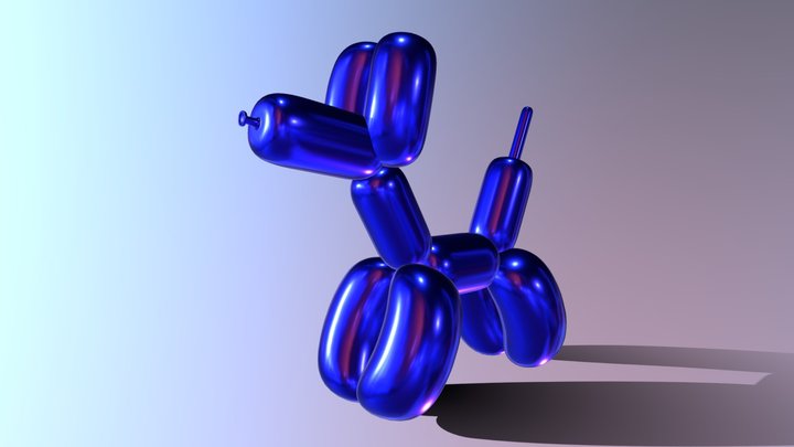 Dog Balloon 3D Model