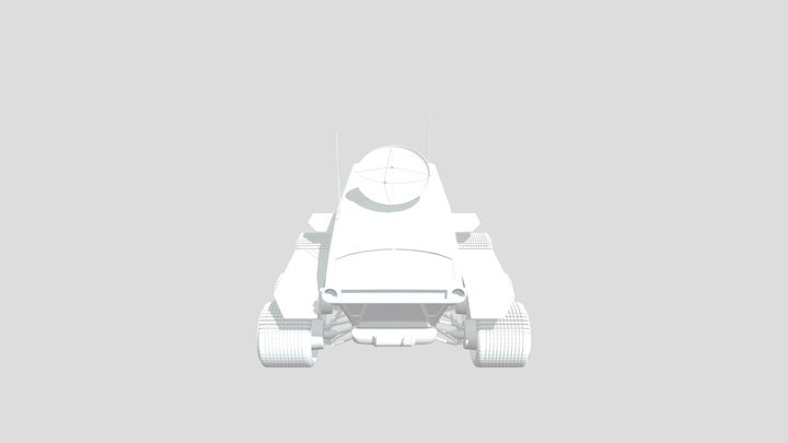 Moon Rover V2 3D Model