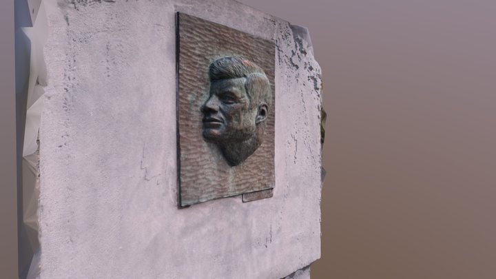 JFK Half Bust 3D Model