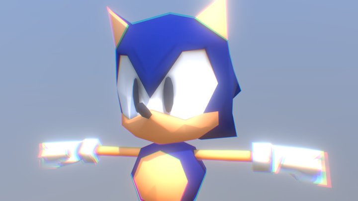 Custom Edited - Sonic the Hedgehog Customs - Son 3D Model