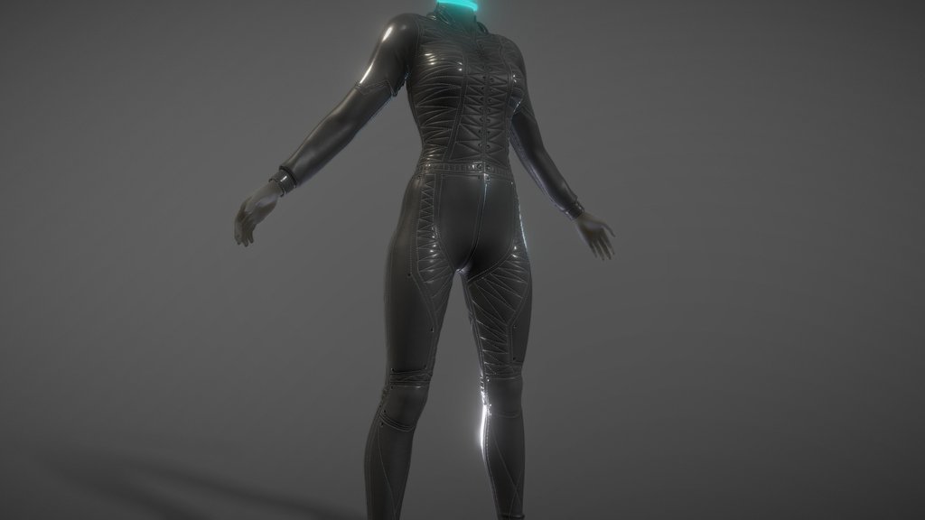 a set of overalls in the style of cyberpunk