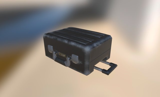 Normal Map Baking Simple Object - Weapons Case 3D Model
