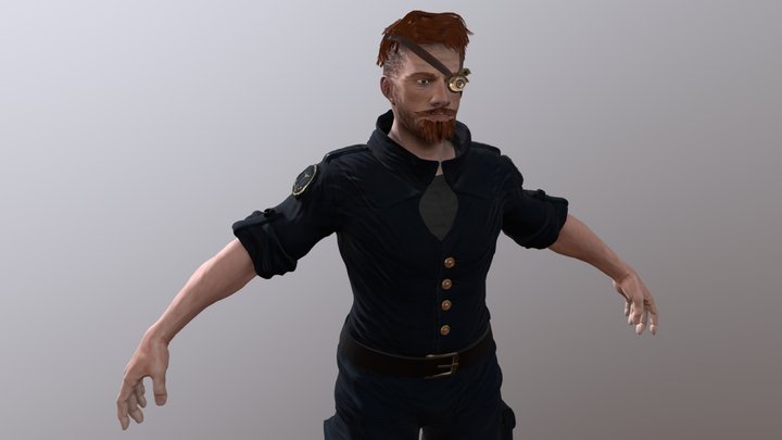 SK Connor Character 3D Model