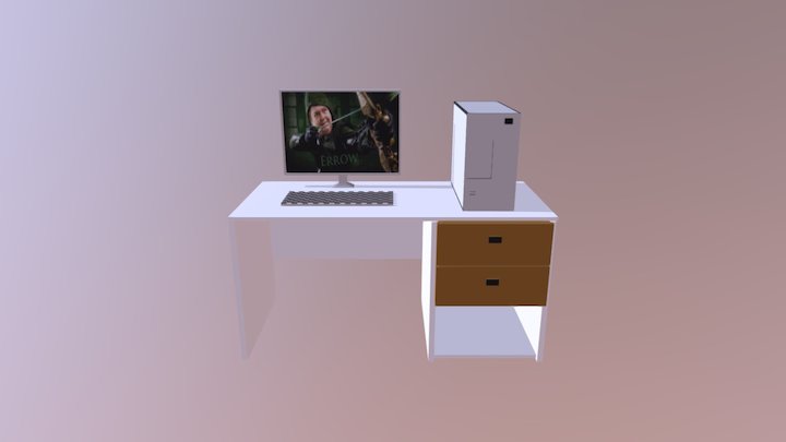 Writing Desk 3D Model